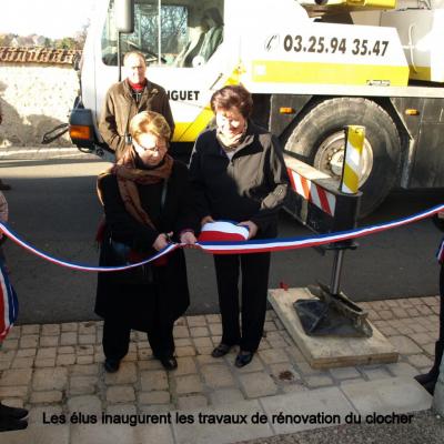 Inauguration des travaux sur le clocher