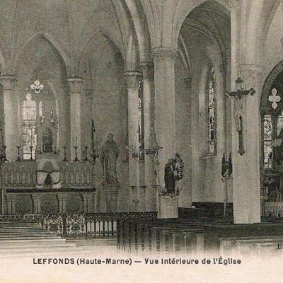 Vue intérieure de l'église de Leffonds