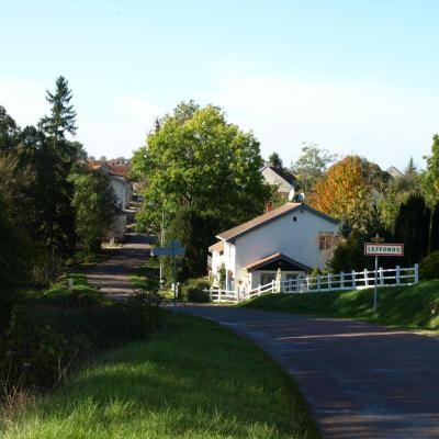 L'entrée route de Marac