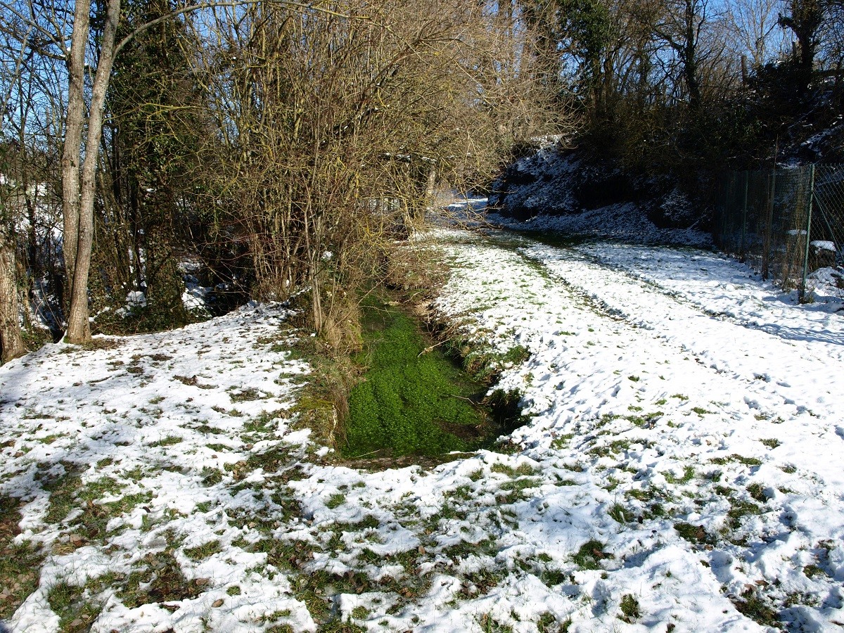 Le ruisseau près de la fontaine