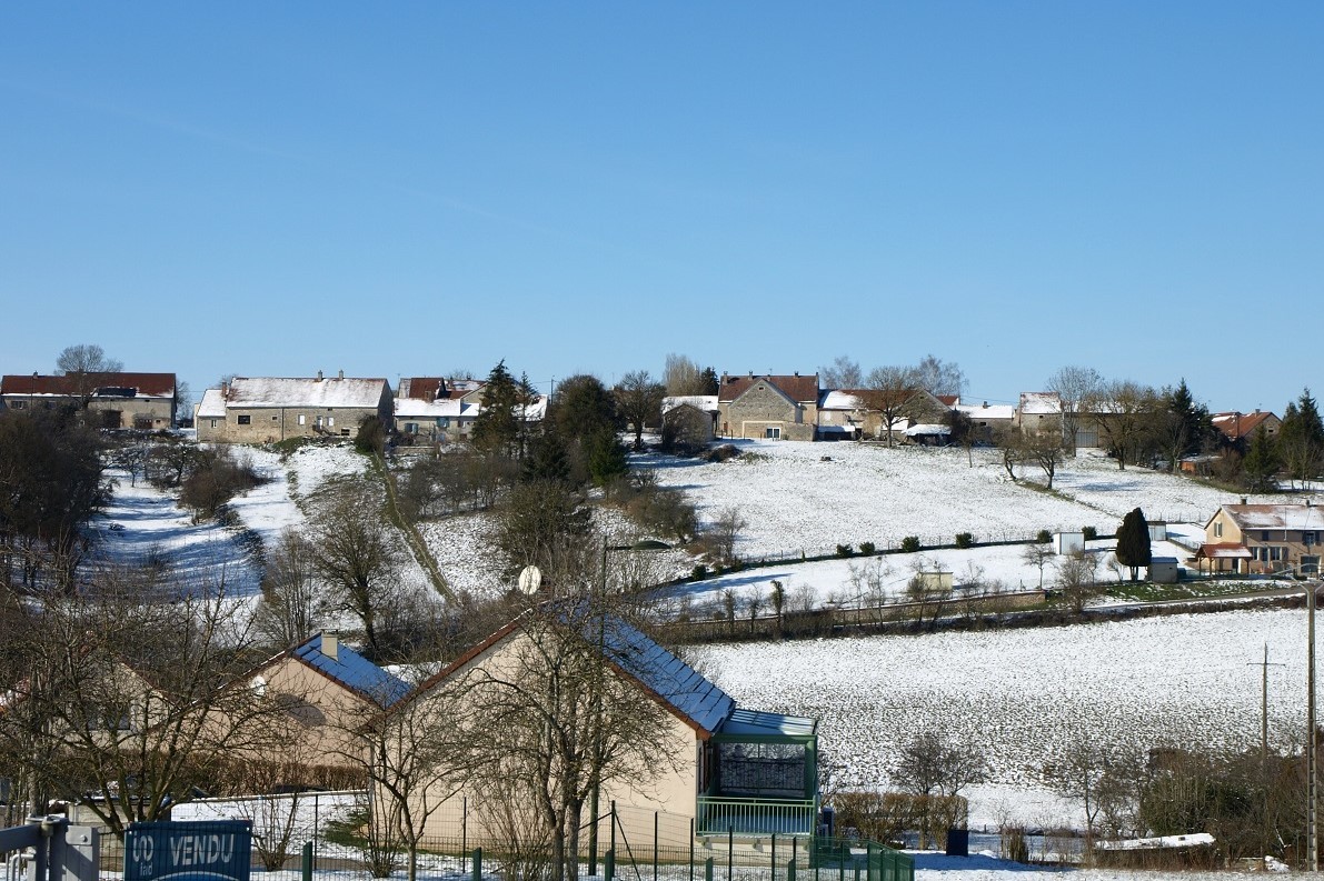 Le village à -12° sous la neige.