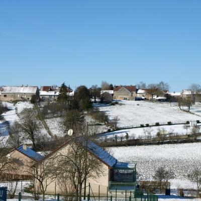 Le village à -12° sous la neige.