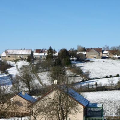 Le village à -12° sous la neige.