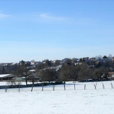 Le village à -12° sous la neige.