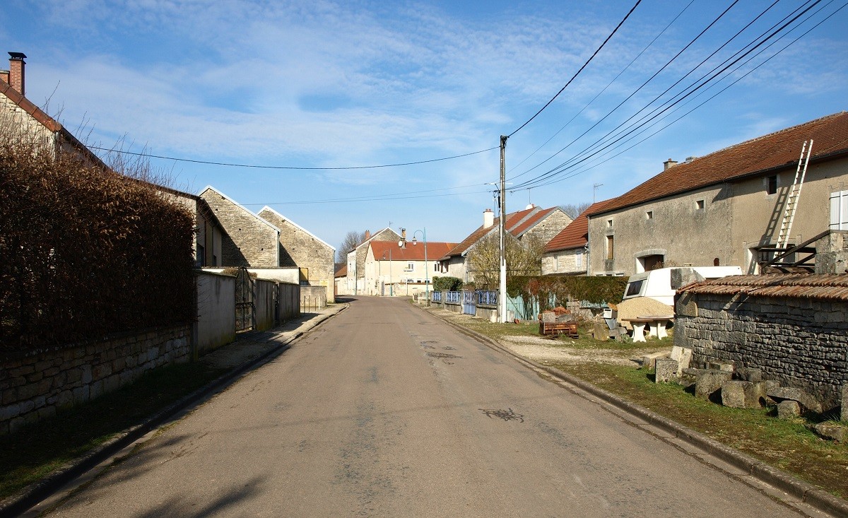 Rue de la cressonnière en venant de Marac