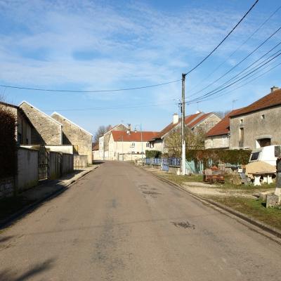 Rue de la cressonnière en venant de Marac