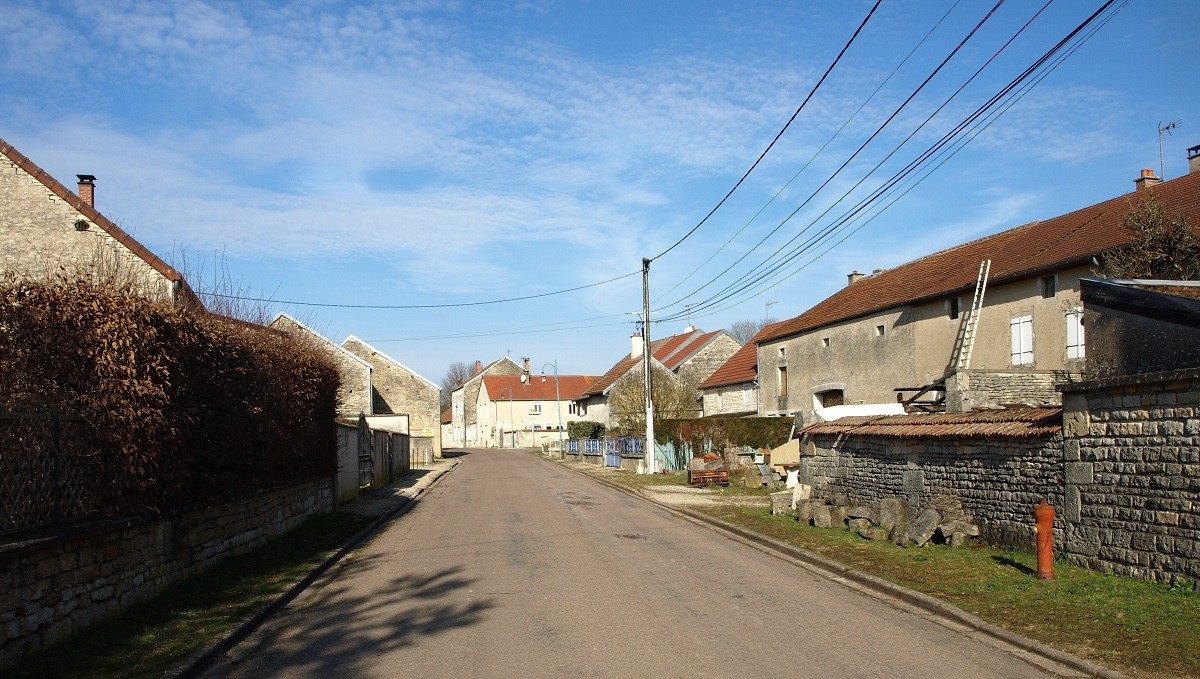 Rue de la cressonnière en venant de Marac