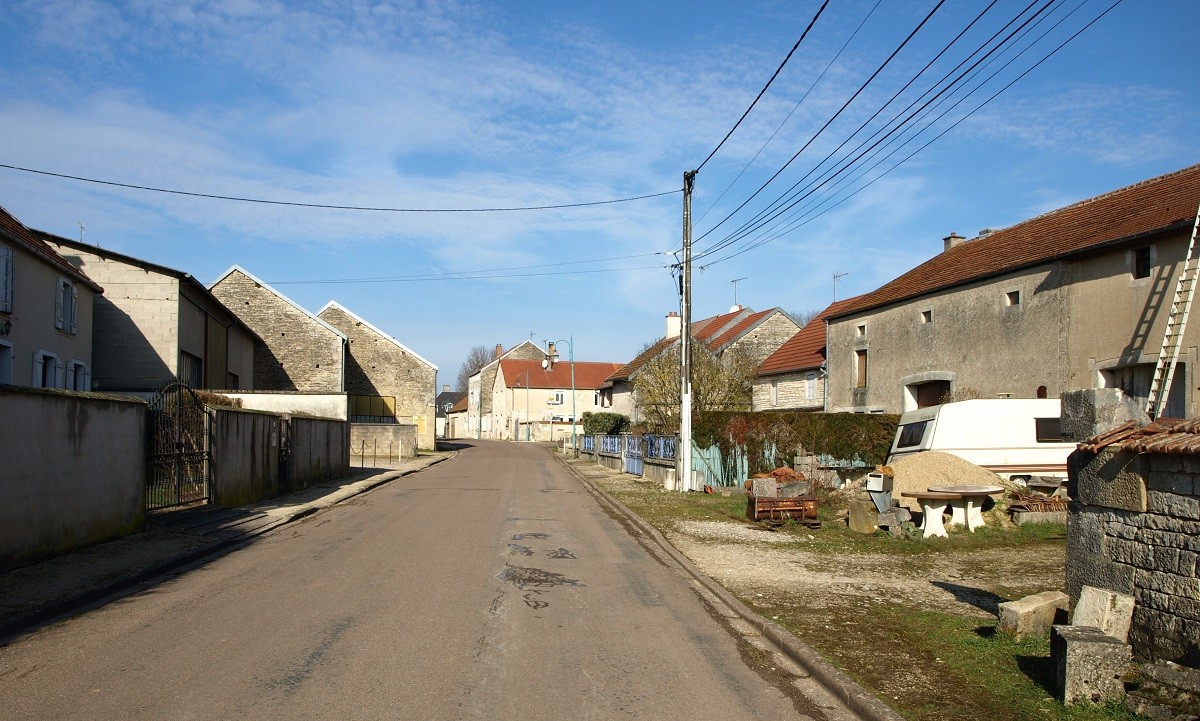 Rue de la cressonnière en venant de Marac