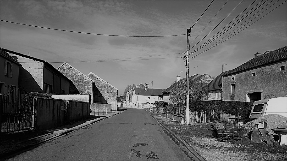 Rue de la cressonnière en venant de Marac