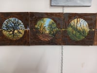 Visite d'un atelier de peinture et son artiste