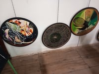 Visite d'un atelier de peinture et son artiste