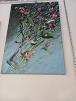 Visite d'un atelier de peinture et son artiste