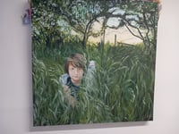 Visite d'un atelier de peinture et son artiste
