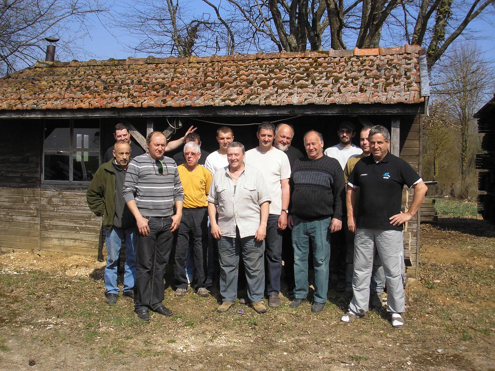 Les chasseurs à la cabane de François en 2010