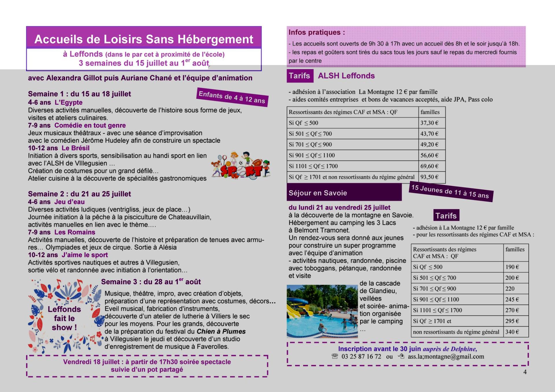 Programme la montagne1
