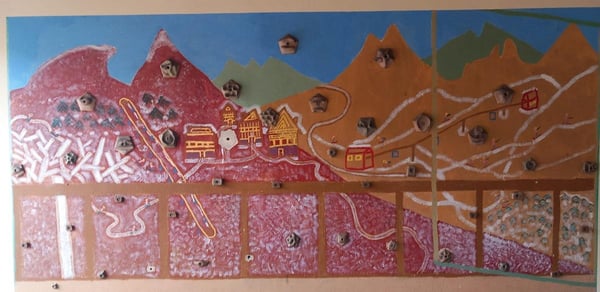 Un mur d'escalade qui fait envie de pratiquer