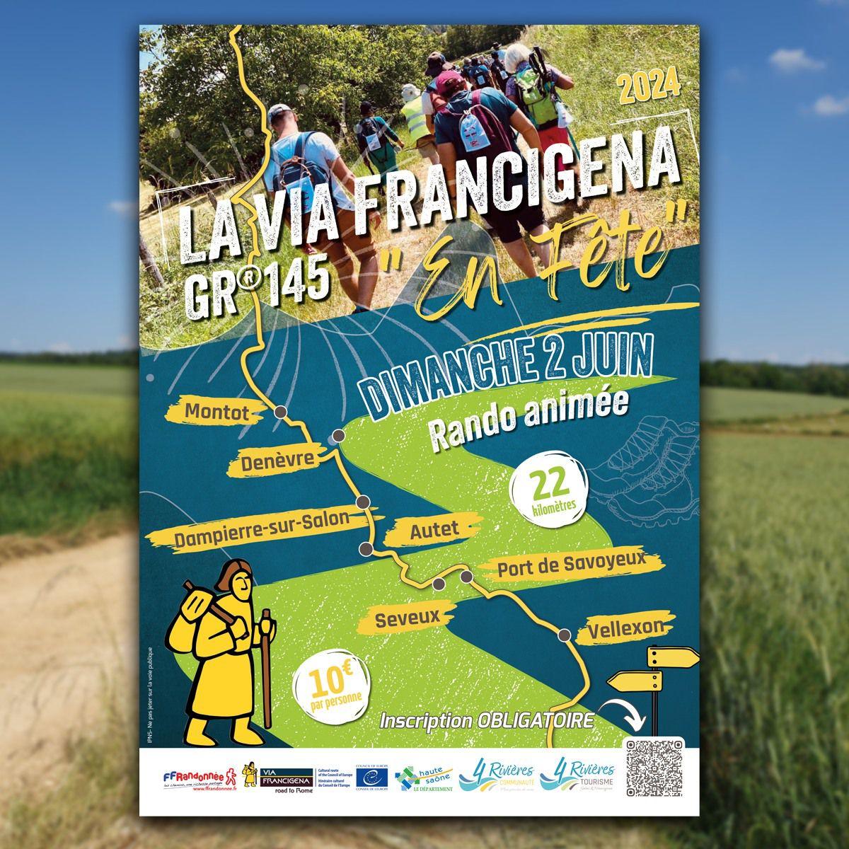 Suivez l'actualité de la via Francigena